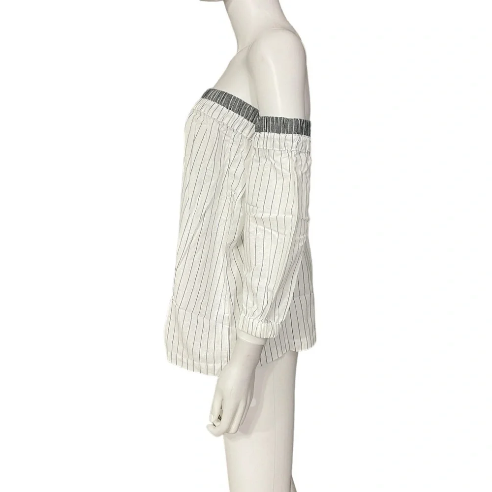 Blushing Heart Striped Off Shoulder Top
New - Picture 3 of 7